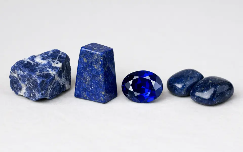 Dark Blue Crystal Identification: Sodalite, Lapis, Sapphire, and Similar Stones visual support